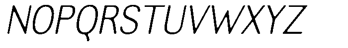 Altavion Soft Extra Light Sem Condensed Italic Font UPPERCASE