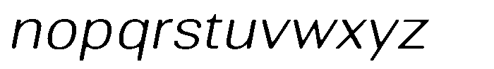 Altavion Soft Extra Light Sem Exp Italic Font LOWERCASE