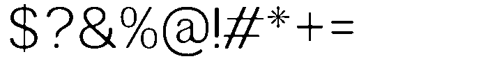 Altavion Soft Extra Light Font OTHER CHARS
