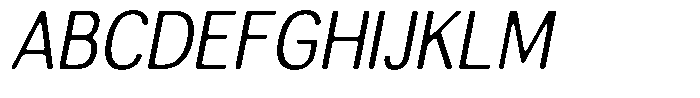 Altavion Soft Light Sem Condensed Italic Font UPPERCASE