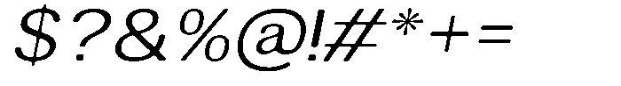 Altavion Soft Light Sem Exp Italic Font OTHER CHARS
