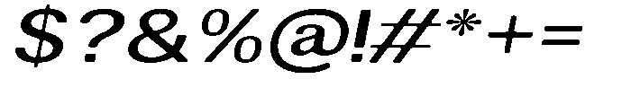 Altavion Soft Medium Exp Italic Font OTHER CHARS