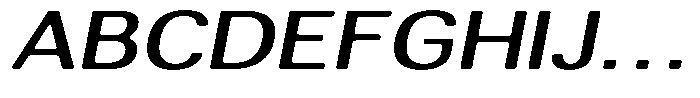 Altavion Soft Medium Exp Italic Font UPPERCASE