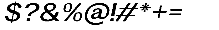 Altavion Soft Medium Sem Exp Italic Font OTHER CHARS