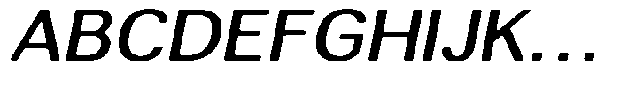 Altavion Soft Medium Sem Exp Italic Font UPPERCASE