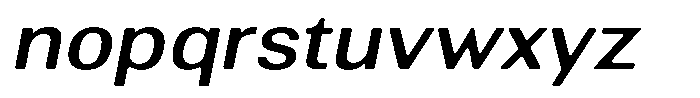 Altavion Soft Medium Sem Exp Italic Font LOWERCASE