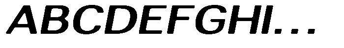 Altavion Soft Sem Bold Exp Italic Font UPPERCASE