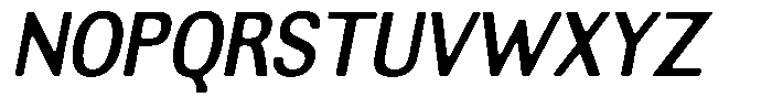 Altavion Soft Sem Bold Sem Condensed Italic Font UPPERCASE