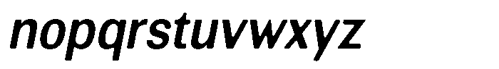 Altavion Soft Sem Bold Sem Condensed Italic Font LOWERCASE