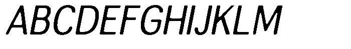 Altavion Soft Sem Condensed Italic Font UPPERCASE