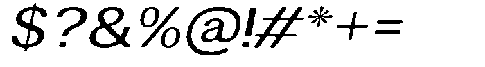 Altavion Soft Sem Exp Italic Font OTHER CHARS