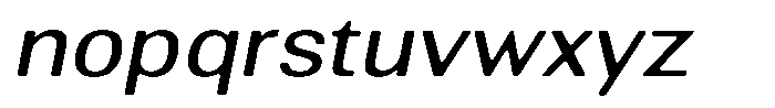 Altavion Soft Sem Exp Italic Font LOWERCASE
