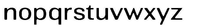 Altavion Soft Semi Expanded Font LOWERCASE