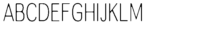 Altavion Soft Thin Condensed Font UPPERCASE