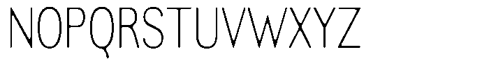 Altavion Soft Thin Condensed Font UPPERCASE