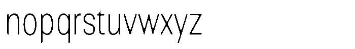 Altavion Soft Thin Condensed Font LOWERCASE