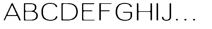 Altavion Soft Thin Expanded Font UPPERCASE