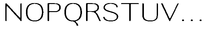 Altavion Soft Thin Expanded Font UPPERCASE
