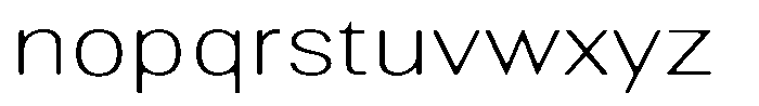 Altavion Soft Thin Expanded Font LOWERCASE