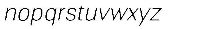 Altavion Soft Thin Italic Font LOWERCASE