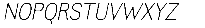 Altavion Soft Thin Sem Condensed Italic Font UPPERCASE