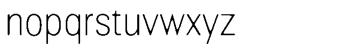 Altavion Soft Thin Sem Condensed Font LOWERCASE