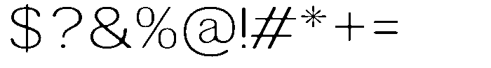 Altavion Soft Thin Semi Expanded Font OTHER CHARS