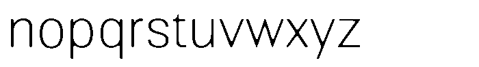 Altavion Soft Thin Font LOWERCASE