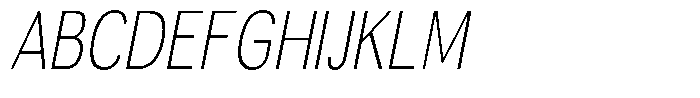 Altavion Thin Condensed Italic Font UPPERCASE