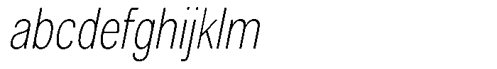 Altavion Thin Condensed Italic FONT