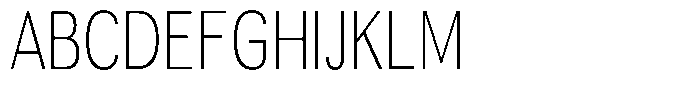 Altavion Thin Condensed Font UPPERCASE