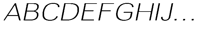 Altavion Thin Expanded Italic Font UPPERCASE