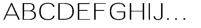 Altavion Thin Expanded Font UPPERCASE