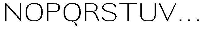 Altavion Thin Expanded Font UPPERCASE
