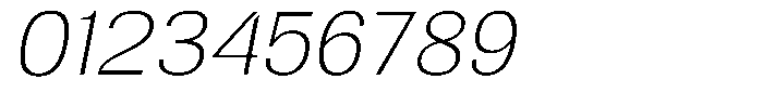 Altavion Thin Italic Font OTHER CHARS