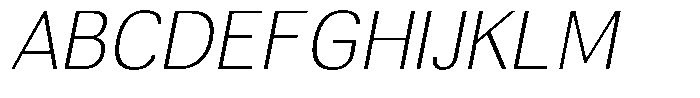 Altavion Thin Italic Font UPPERCASE