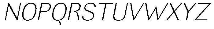 Altavion Thin Italic Font UPPERCASE