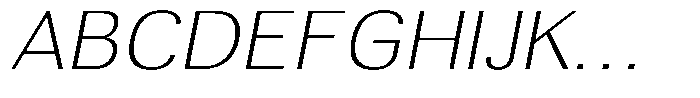 Altavion Thin Sem Exp Italic Font UPPERCASE