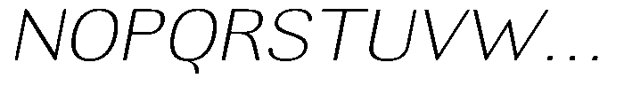 Altavion Thin Sem Exp Italic Font UPPERCASE