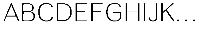 Altavion Thin Semi Expanded Font UPPERCASE