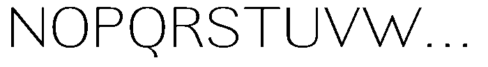 Altavion Thin Semi Expanded Font UPPERCASE
