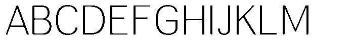 Altavion Thin Font UPPERCASE
