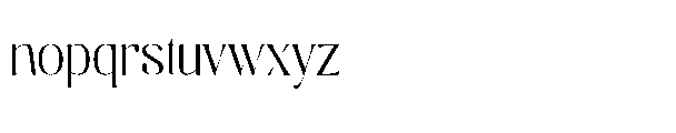 Altaya Romance Thin Font LOWERCASE