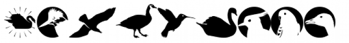 Altemus Birds Two  Font LOWERCASE