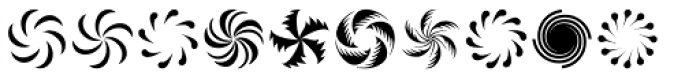 Altemus Pinwheels Two Font LOWERCASE