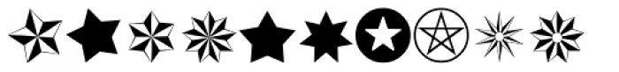 Altemus Stars Font UPPERCASE