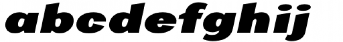 Alterglam Heavy Italic Font LOWERCASE