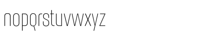 Alterhard Thin Font LOWERCASE
