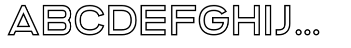 Altero Outline Font LOWERCASE