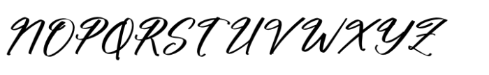 Althena Juliette Regular Font UPPERCASE